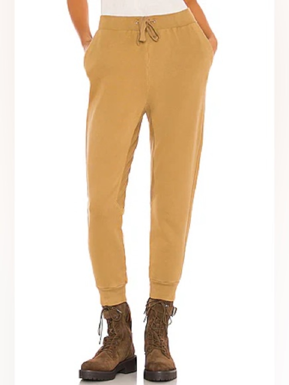 FRAME GUC Vintage Camel Easy Joggers Sweatpants Neutral S Organic Cotton